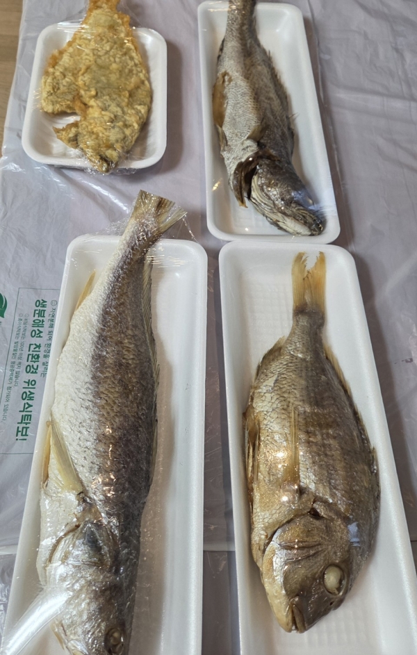 영남잔치상 백운포상 조기 생선